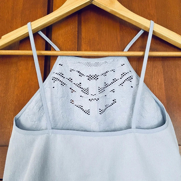 Free People Intimately Bodysuit Cutout Sleeveless Purple Size Medium/Large NEW - Picture 6 of 7